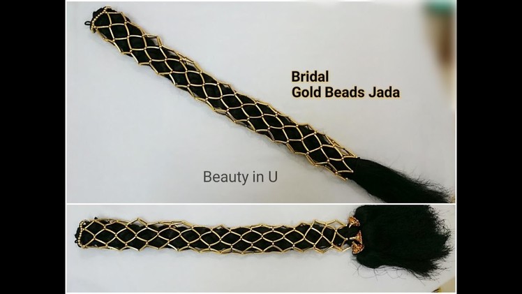 How to make Bridal Gold Beads Jada | Tutorial
