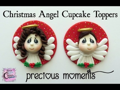 How To Make Christmas Angel Cupcake Toppers - Precious Moments Inspired