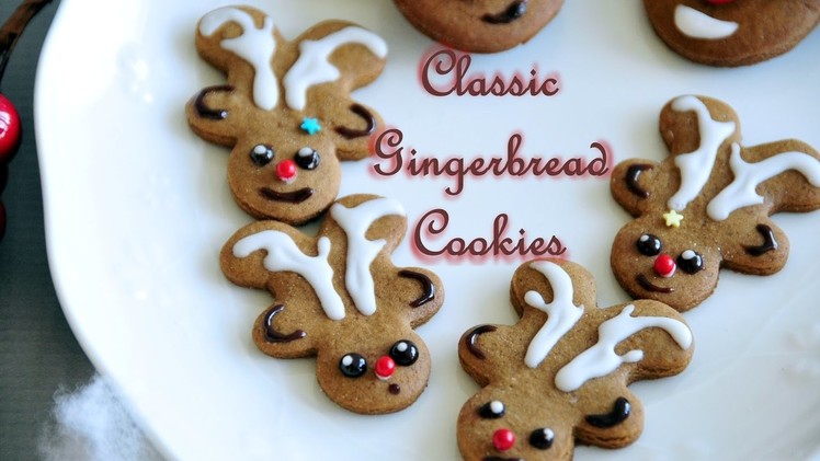 How to Make Classic Gingerbread Christmas Cookies 3 ways