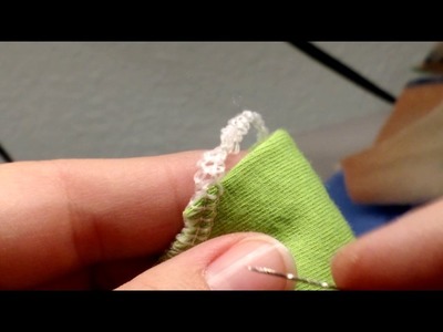 How to tie off serger tails with knot method