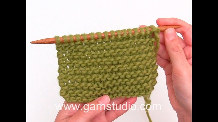 How to work garter stitch back and forth