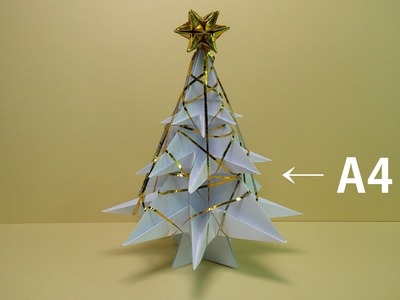 Making Christmas Tree with A4 paper