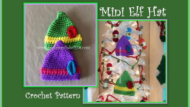 Mini Elf Hat Crochet Pattern