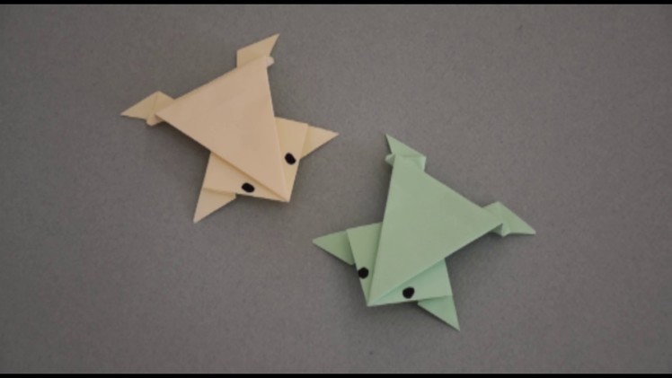 Origami - Frog I Animals I How to fold a paper frog