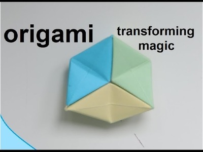 Origami transforming magic (model) easy hd - paper play