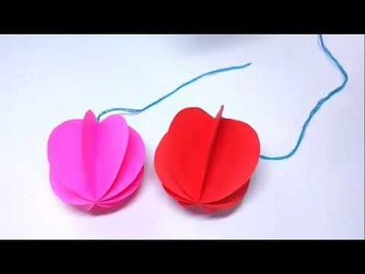 Origami Tutorial- How to fold an Easy Origami ornaments Christmas balls
