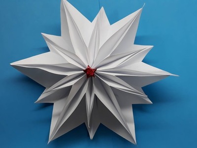 Origami Tutorial -  How to fold an Easy Origami Christmas Star
