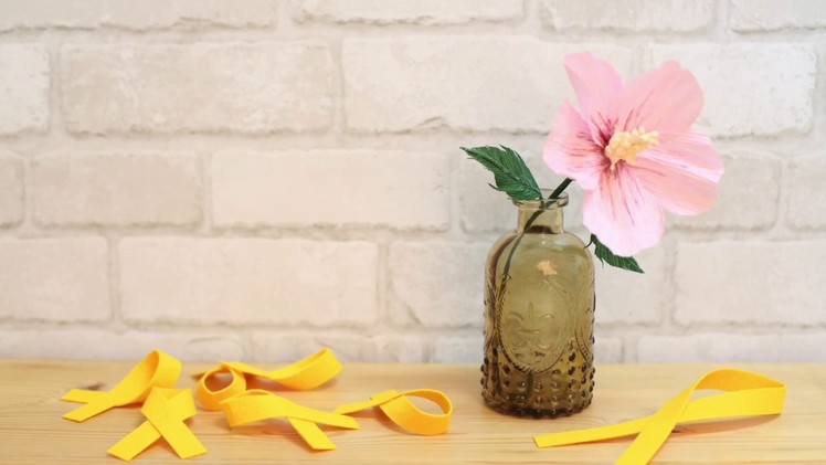 [Rose of Sharon] how to make easy Crepe paper flowers