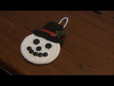 Snowman Ornament (Spool Knitting)