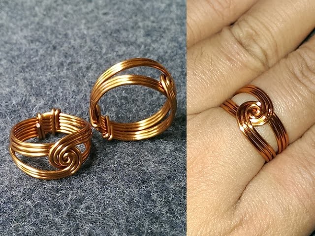 Twisted round ring- How to make wire jewelery