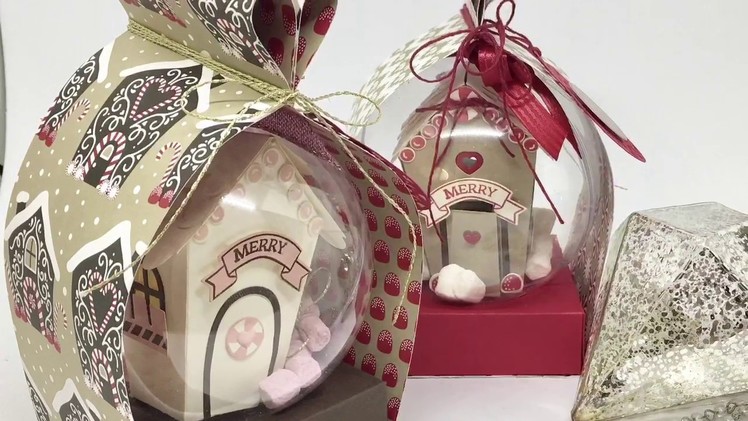 "29" Sleeps Till Christmas - Heart Box Wrap for Clear Baubles with Stampin' Up!