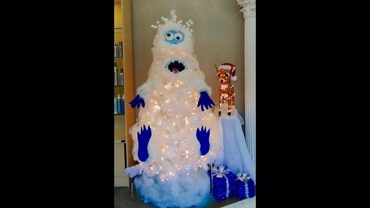 Abominable snow man Christmas tree