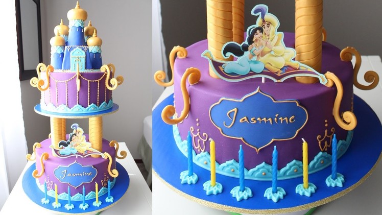 Aladdin and Jasmine Cake Tutorial