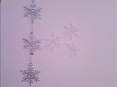 Christmas Decoration ideas - Hot Glue Snowflakes