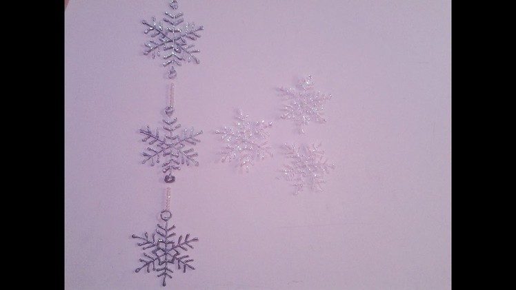Christmas Decoration ideas - Hot Glue Snowflakes