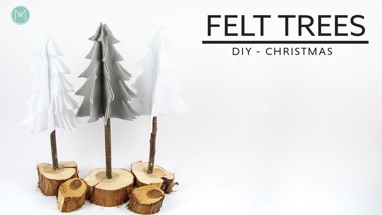 DIY Chirstmas -  Felt Trees | Arbolitos de Fieltro
