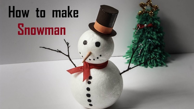 DIY Christmas Gift - Easy Make Snowman | CHEAP AND EASY DIY CHRISTMAS ORNAMENTS