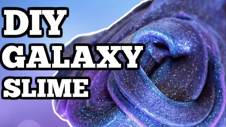 DIY GALAXY SLIME! VERY EASY TO MAKE! COMO HACER GALAXY SLIME! MUY FACIL!