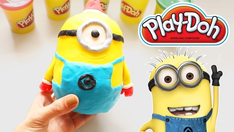 [DIY] How To Make Christmas Minion Play Doh Egg | Alyssa's Surprise Toy Review