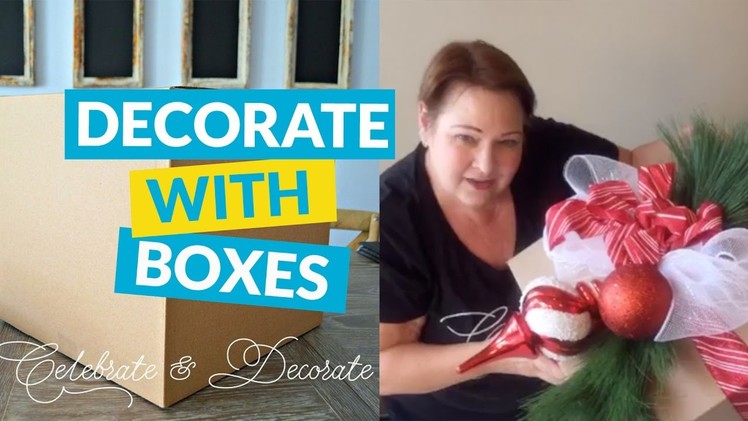 Dollar Store Christmas Decorations With Cardboard Boxes