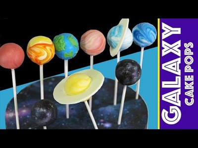 Galaxy Cake Pops | How to Make a Space Themed Cakepop SOLAR SYSTEM