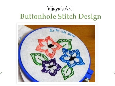 Han Embroidery Designs  - Buttonhole Stitch & French Knot Stitch