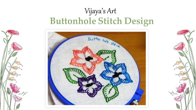 Han Embroidery Designs  - Buttonhole Stitch & French Knot Stitch