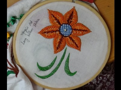 Hand Embroidery Designs # 174 - Long bullion stitch design