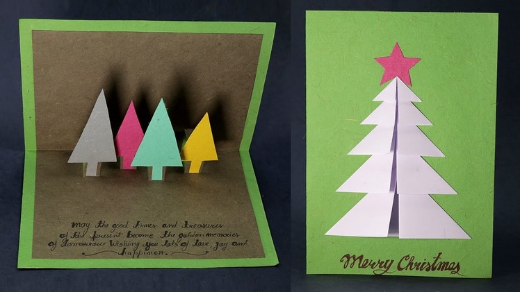Handmade Christmas Cards - 3D Pop Up Christmas Card