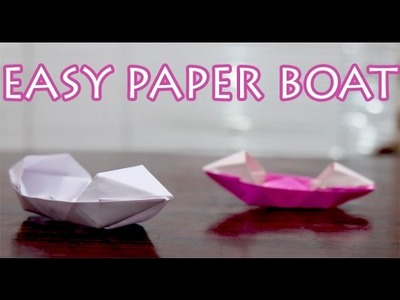 How to Make Easy Paper Boat for Kids DIY (In Hindi)