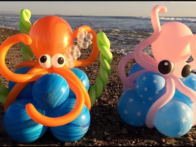 Octopus Balloon Decorations Tutorial!