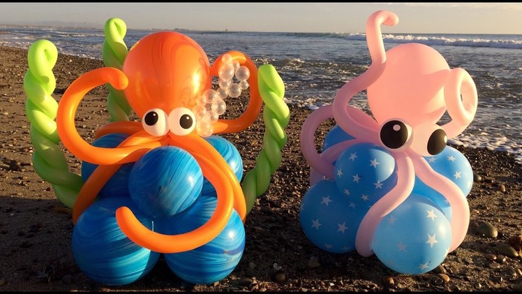 Octopus Balloon Decorations Tutorial!