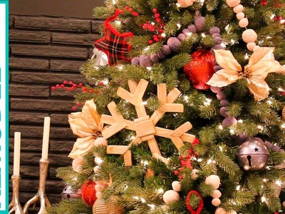 Rustic Woodland Christmas Tree Decorating Tutorial