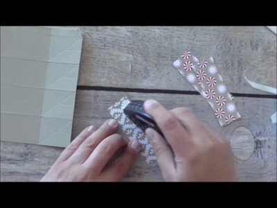 Stampin Up! Christmas Candy Wrapper Twist Top Ends Gift Box Tutorial