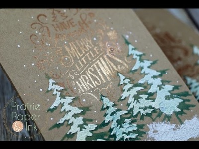 Tim Holtz Doodle Greetings 1 & 2 | AmyR 2016 Christmas Card Series #6