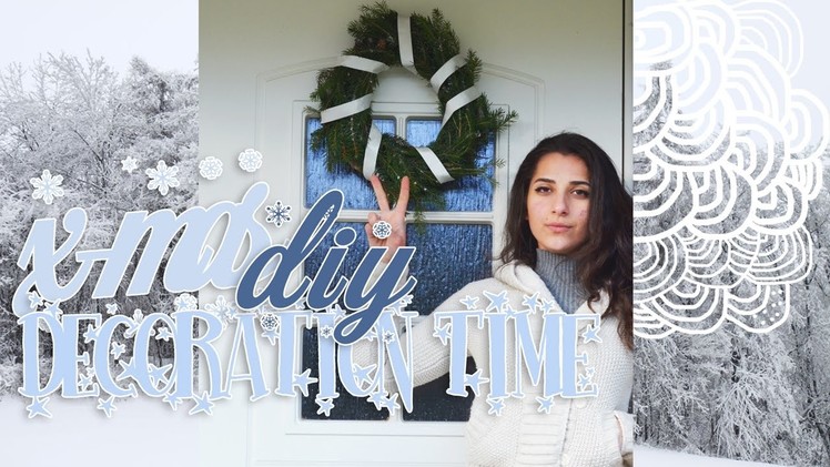 ☃ XMAS DIY ☃ Handmade Christmas Wreath! Interior Decoration!