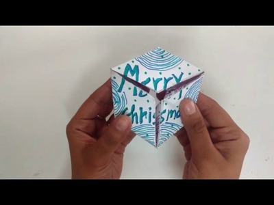 3D Endless Flexagon Card Tutorial For Christmas | How To | CraftLas