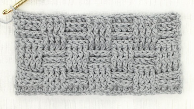 Basketweave Crochet Stitch Tutorial