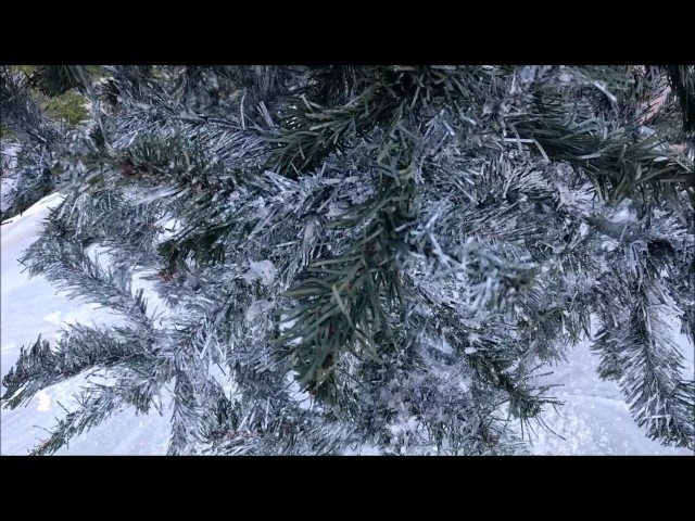 Christmas Tree Flocking DIY