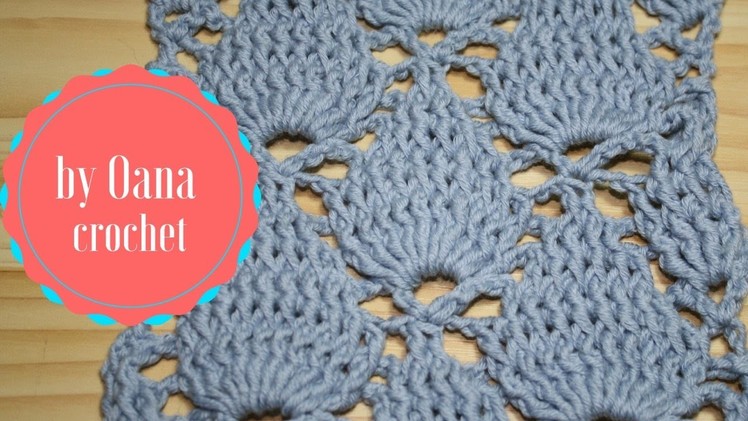 Crochet leaf stitch- by Oana