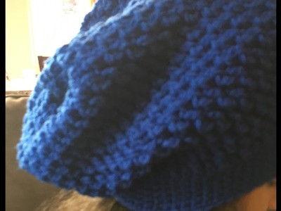 Crochet slouchy hat - how to crochet a slouchy beanie