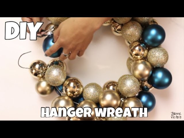 DAILY DECEMBER DIY | Holiday Hanger Wreath