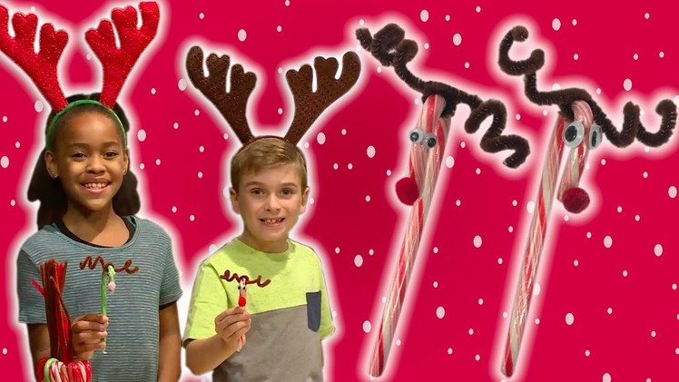 DIY Candy Cane Reindeer
