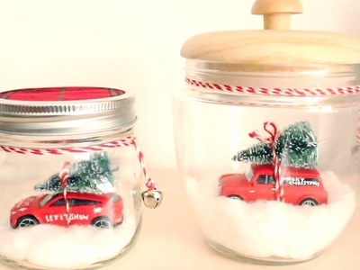DIY Christmas Car In A Jar