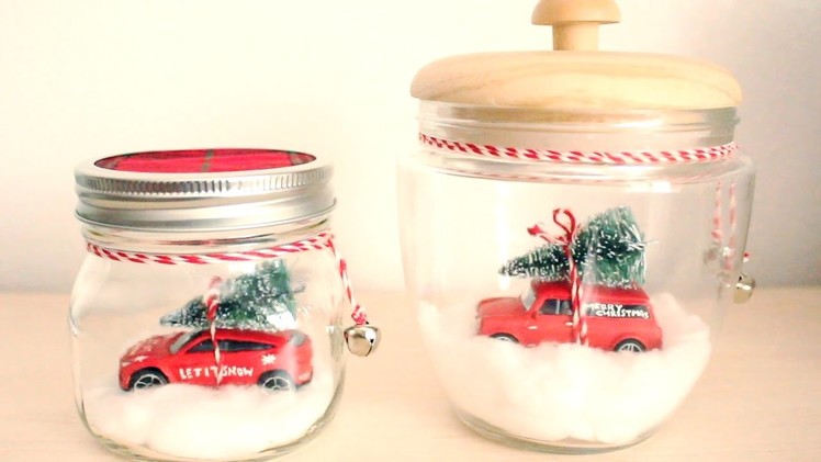 DIY Christmas Car In A Jar