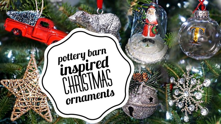 DIY Christmas Ornaments | Pottery barn inspired | VLOGMAS | Beeisforbudget