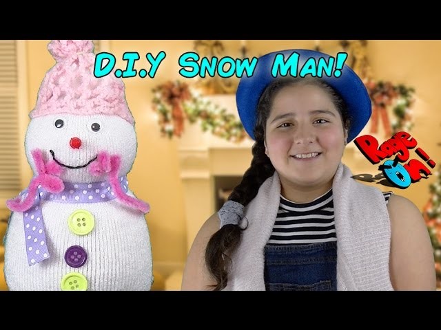 DIY Craft snowman home made with no snow FOR KIDS! Manualidades para niños hombre de nieve