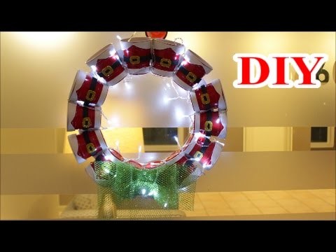 DIY Crafts Ideas: DIY Christmas Lantern Wreath out of Recycling Plastic Cups | Best out of Waste