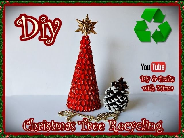 Diy.How to make a Christmas tree recycling. Diy & Crafts With Mirna