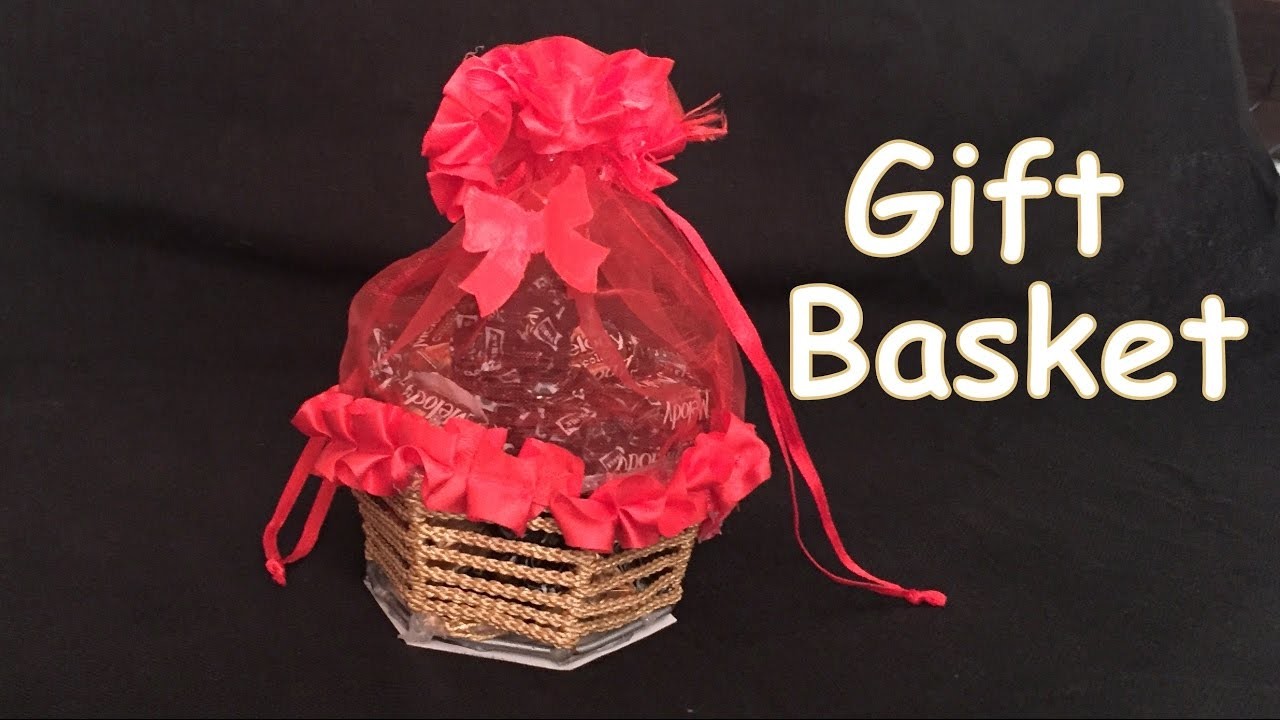 DIY How to make beautiful gift basket? Christmas gift basket. Handmade